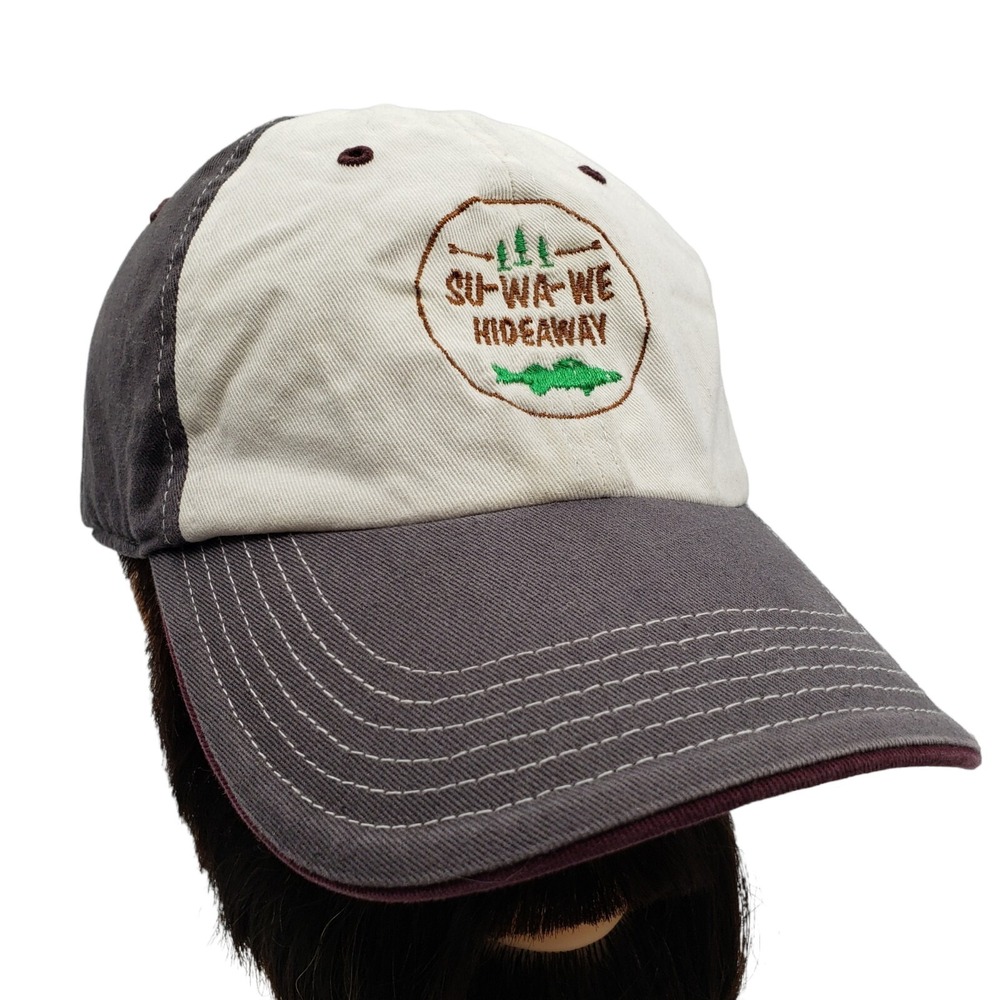 SU-WA-WE Hideaway Adjustable Baseball Cap Fishing‎ Camping Outdoor Logo Hat